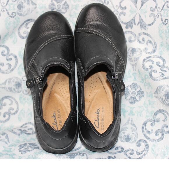 Clarks Black Leather Sneakers - Picture 6 of 11